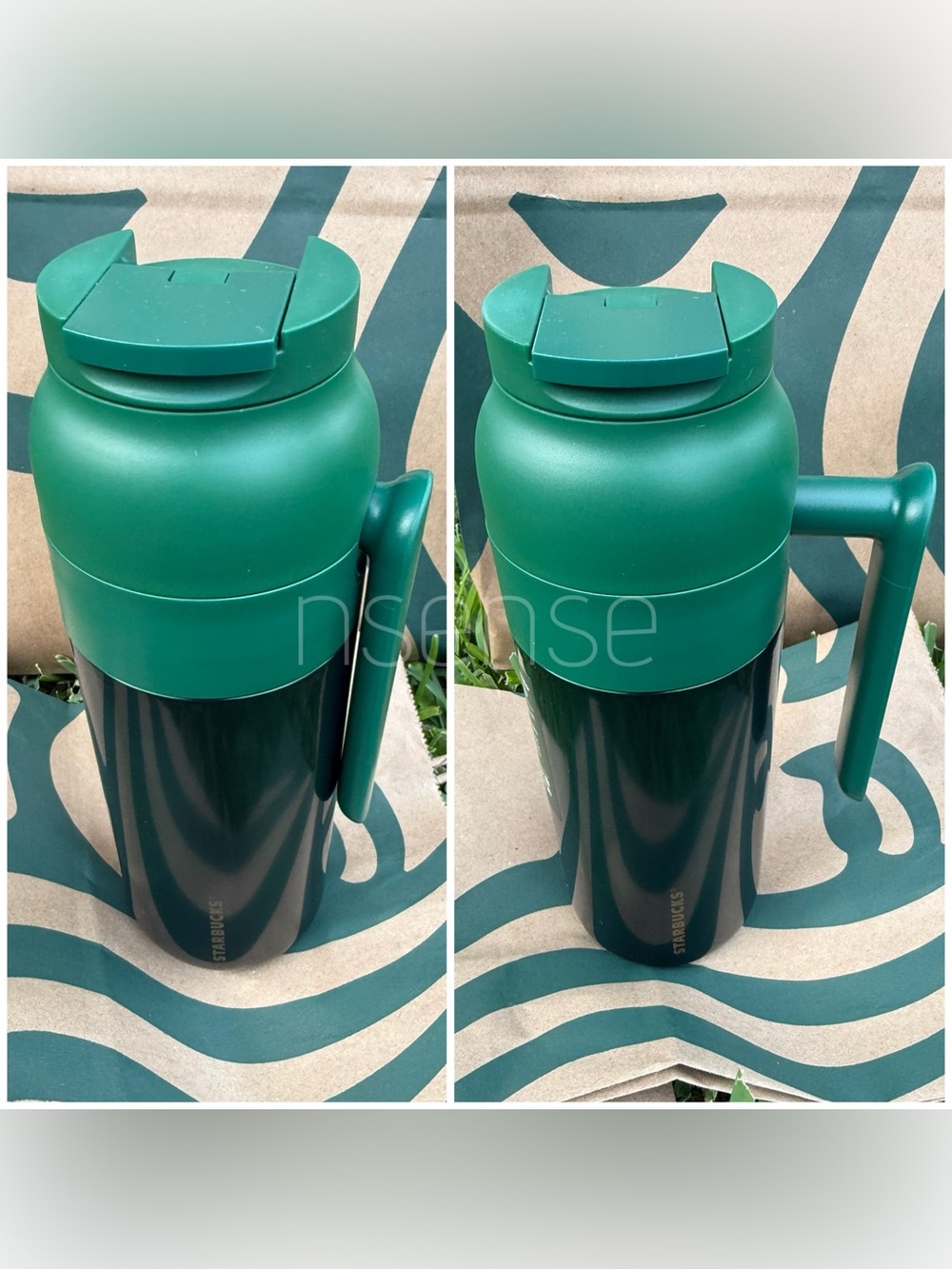 Starbucks Travel Mug with collapsible handle